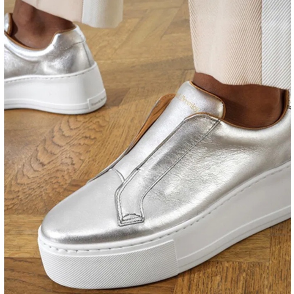 Russel & Bromley, 39, Silver Park Up, Laceless Flatform Trainer